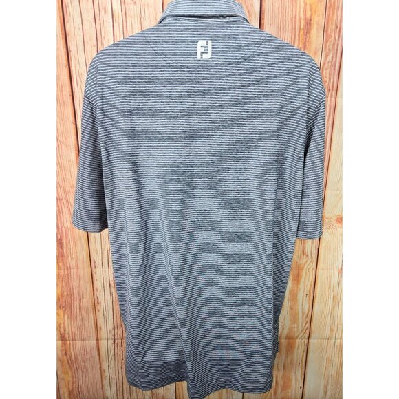 FOOTJOY FJ Men's Seawash Striped Lisle Polo Golf Large - Picture 2 of 8